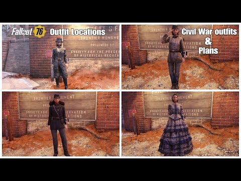 Fallout 76 Civil War Era Outfits and Plans