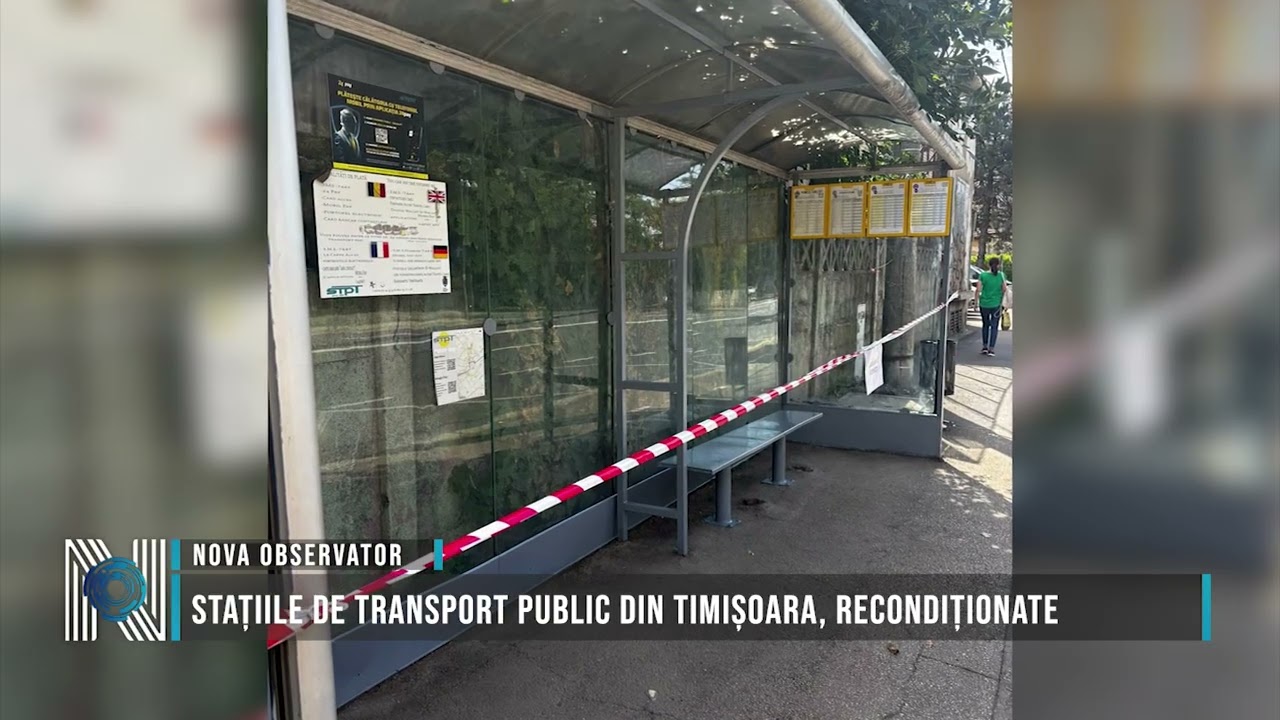 Stațiile de transport public din Timișoara, recondiționate