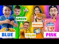 Eating Only ONE Color Of Food For 24 Hours FV Family Challenge