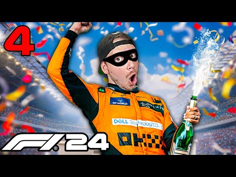 F1 24 DRIVER CAREER #4 - A STOLEN VICTORY!! + THE CREATORS WORLD TOURNAMENT! 🇬🇧