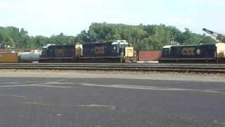 CSX West Springfield Yard 9\13\13 (Part 1)
