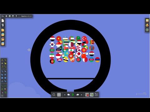 Algodoo Asia marble race escape from Killer Ball Season 1!!!