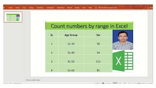 count numbers by range in excel