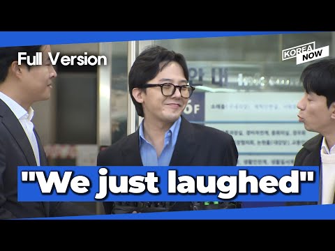 [ENG SUB] "It's a joke," G-Dragon tells reporters after police probe