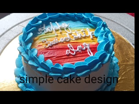 Simple cake decoration/Satisfying cake decoration