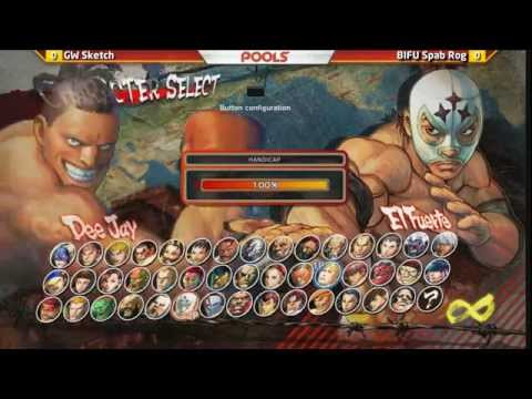 Defend the North 2015 - USF4 Pools - GW Sketch (Rolento) vs BIFU Spab Rog (El Fuerte)