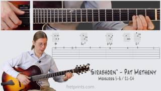 Learn "Sirabhorn" (Pat Metheny) | Measures 5-8 / 21-24