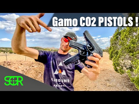 Gamo PT-85, P-25 and GP-20 CO2 pistols REVIEW - Great BACKYARD PLINKERS!