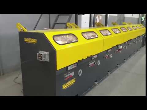 MASHTRONICS - Wire drawing machine MBK-8/300 (0.4 mm at 20 m/sec)