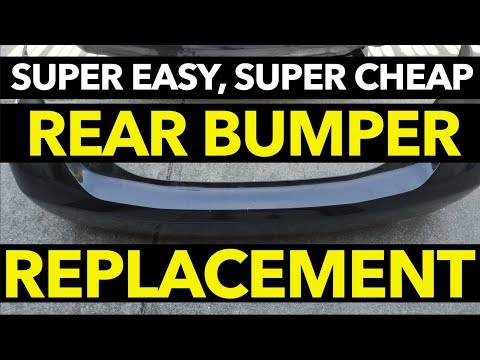 Rear Bumper Cover Replacement Money Saving Idea and EASY