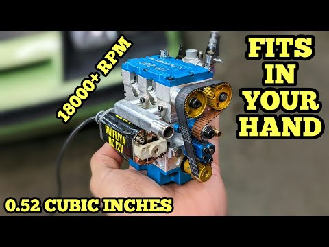 The Smallest Working Gasoline Engine You Can Get For Less Than $500. NR-200 EngineDIY
