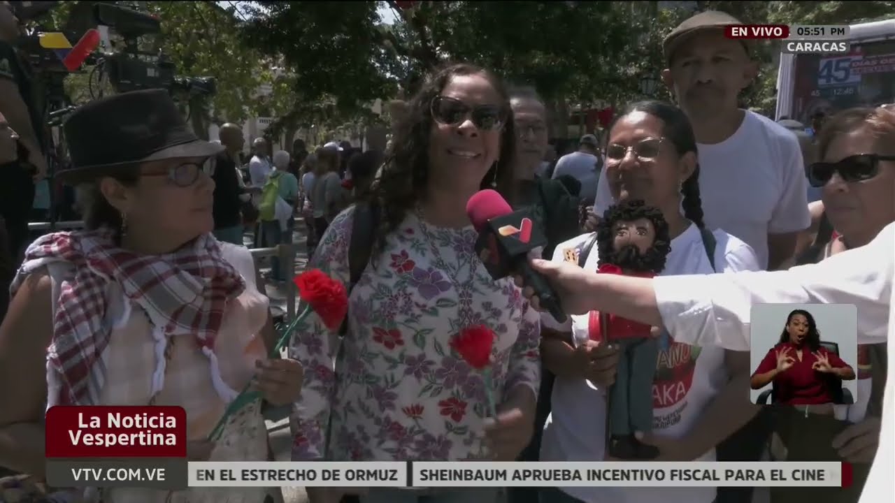 Marcha de los Claveles en homenaje a Alí Primera, 16 de febrero de 2025 en Caracas