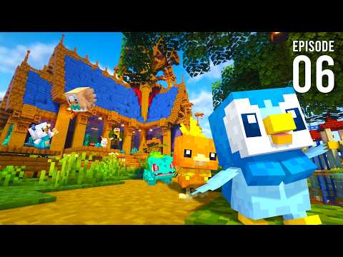 I captured ALL STARTER POKEMON in my MINECRAFT COBBLEMON FOREVER WORLD!