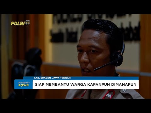 SIMULASI LAYANAN CALL CENTER 110 POLRES SRAGEN