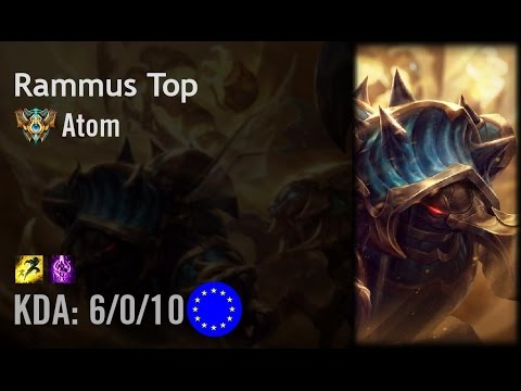 Rammus Top vs Fiora - Atom - EUW Challenger Path 6.3