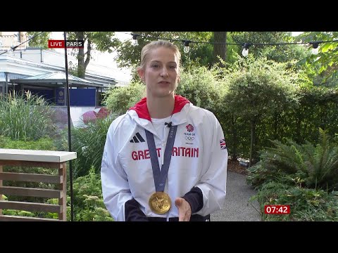Bryony Page (Olympic Trampoline Gold Medalist) On BBC Breakfast [03.08.2024]