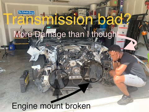 Removing broken parts form Audi S5. Rebuilding Audi S5 2018...Part 2