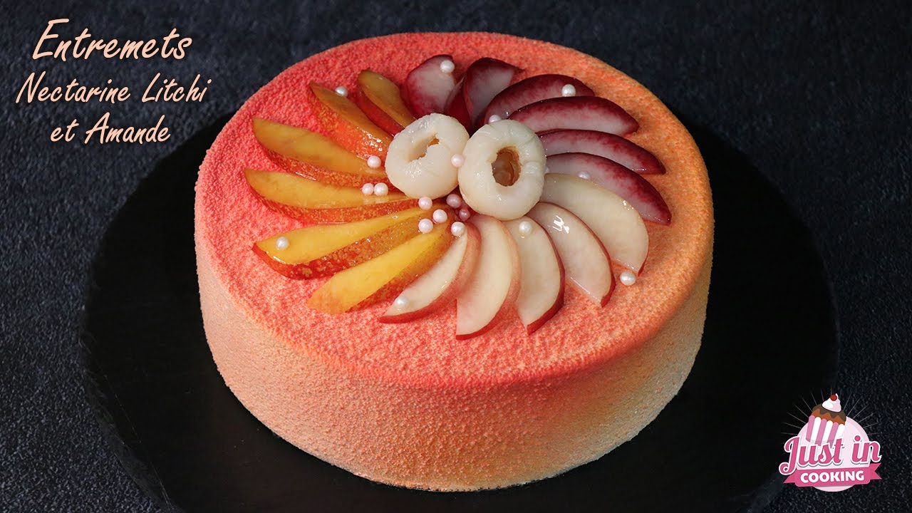 Recette d’Entremets Nectarine, Litchi et Amande : Un Délice Fruité et Élégant Recette d’Entremets Nectarine, Litchi et Amande : Un Délice Fruité et Élégant