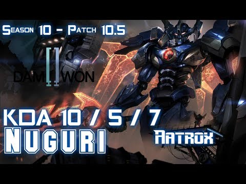 DWG Nuguri AATROX vs JAX Top - Patch 10.5 KR Ranked