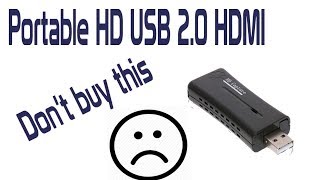 HD Hdmi to USB Adapter Review