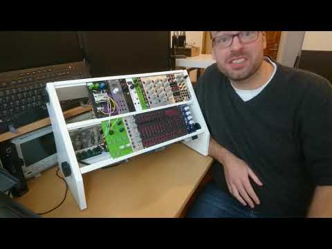 Rack für modulare Synthesizer mit Schnellverschluss