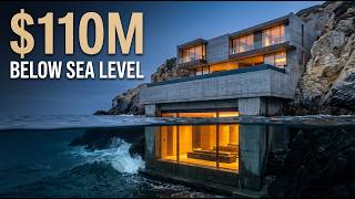Inside a $110M Malibu Cliff Mansion Built Into the Pacific Rock | Luxury Mansion Tour 4K