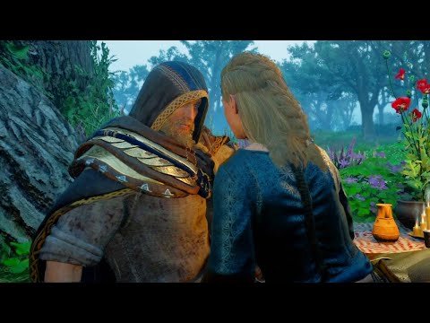 Assassin's Creed Valhalla Taken Estrid Romantic Scene Gameplay