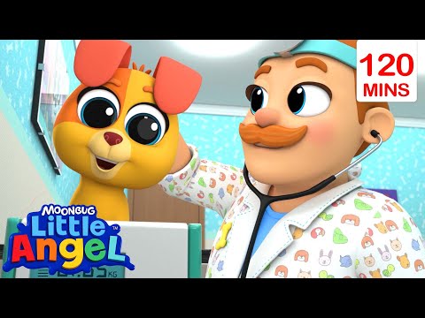 Bingo's Visit to the Vet | Little Angel | Fun Kids Songs | Nursery Rhymes