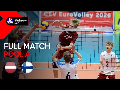Full Match | Latvia vs. Finland | CEV U16 Volleyball European Championship 2025 | Men (Pool A)