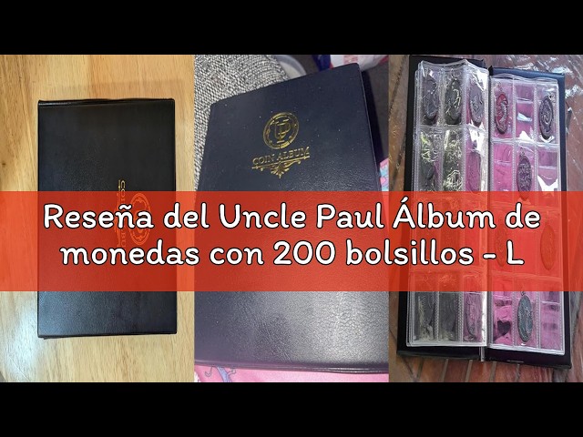 Vídeo relacionado con Uncle Paul 300 Uds. Monedas con Bolsillos de 2x2 Pulgadas, 6 tamaños, portamonedas de cartón, álbum de Monedas, Libro para colección de Monedas, Suministros FC01MX1