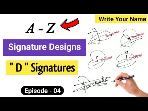 ✅ A to Z Signature Style | Signature Style Of My Name | D Signature Style | Episode-04