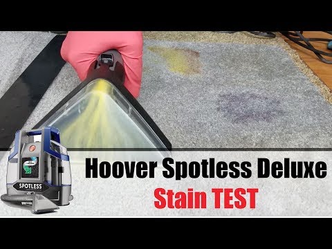 HOOVER Spotless Deluxe Portable Carpet Spot Cleaner FH11400PC - Stain TEST