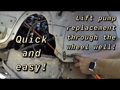 12V Cummins Lift Pump Replacement- From Wheel Well!