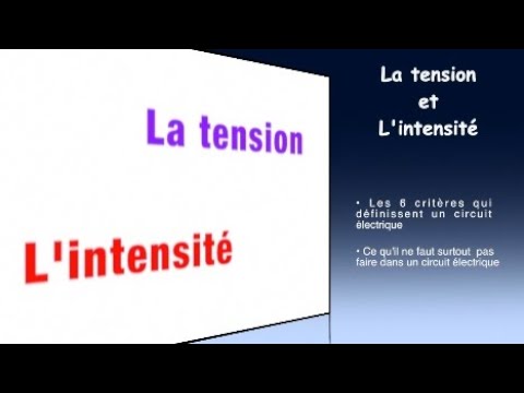 #47 La tension et l'intensité
