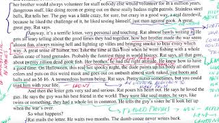 1) How To Tell A True War Story Section 1