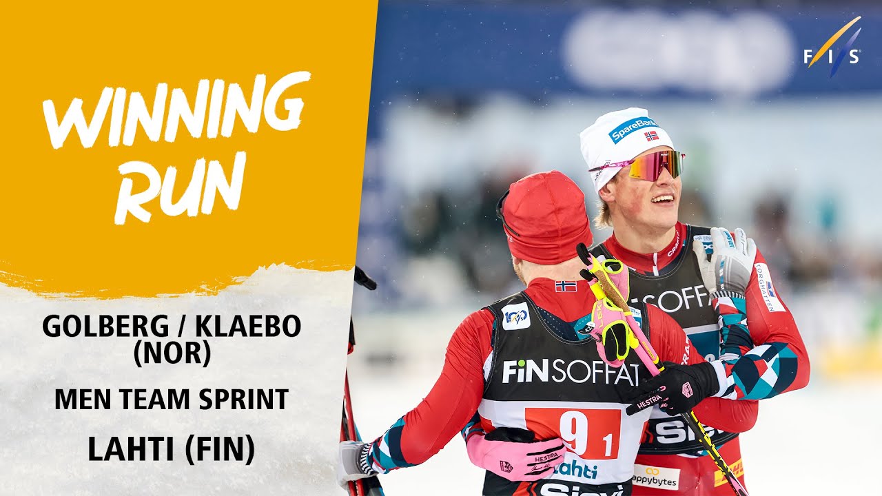 Golberg/Klaebo outsprint rivals in Men's Team Sprint | FIS Cross Country World Cup 23-24