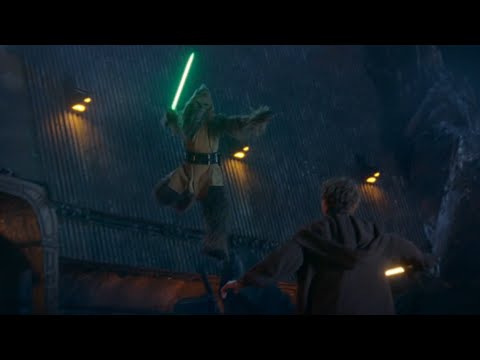 Sol and Torbin vs Possessed Wookie Jedi Master Kelnacca (Full Fight) - Star Wars: The Acolyte