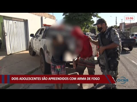 Dupla de adolescentes é apreendida com arma de fogo no Dirceu 01 06 2021