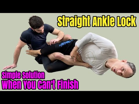 Your Straight Ankle Lock: Simple Solution When You Can't Finish (BJJ/Jiu-Jitsu)