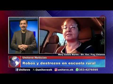 Robos y destrozos en escuela rural