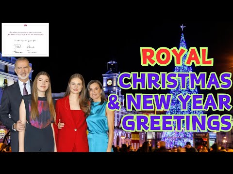 The Spanish Royal Family’s Cozy Christmas and New Year Greetings #royalchristmas #leonor