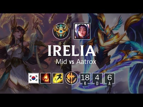 Irelia Mid vs Aatrox - KR Challenger Patch 8.23