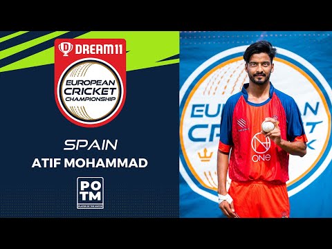 POTM: A.Mohammad - Group A, Match 7 - IRE-XI vs SPA | Highlights | Dream11 ECC, 2022 | ECC22.007