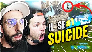 Le pire noob de fortnite *se suicide* pour nous offrir une victoire royale 😱 ft skyrroz 