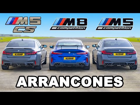BMW M8 vs M5 CS vs M5 Comp: ARRANCONES