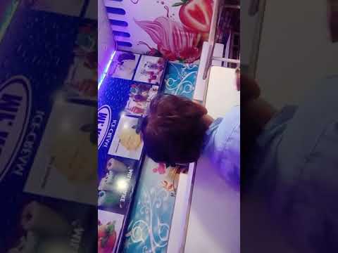 Shayan and Eman at ice cream parlor