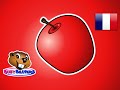 The Apple Is Red FRENCH Teach Colors Learn Colours Baby Toddler Preshcool Kids Songs
