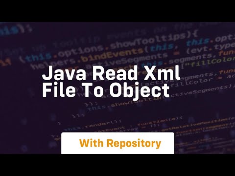 Java Read Xml File To Object