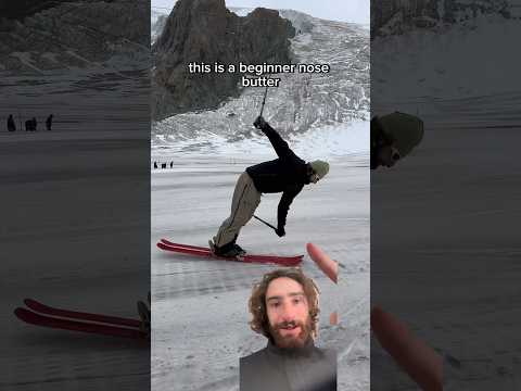 UNLOCKING NOSEBUTTERS ON SKIS! #ski #alexhackel #freeskiing #parkskiing #thealps #1000skis #tricks