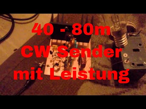 CW Sender 40 und 80 Meter Amateurfunk auf Platine gelötet - eflose #660
